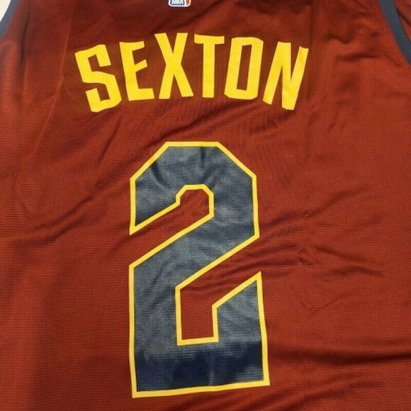 Fanatics Collin Sexton #2 NBA Cleveland Cavaliers Jersey Mens Size 2XL Wine Blue - Picture 5 of 6